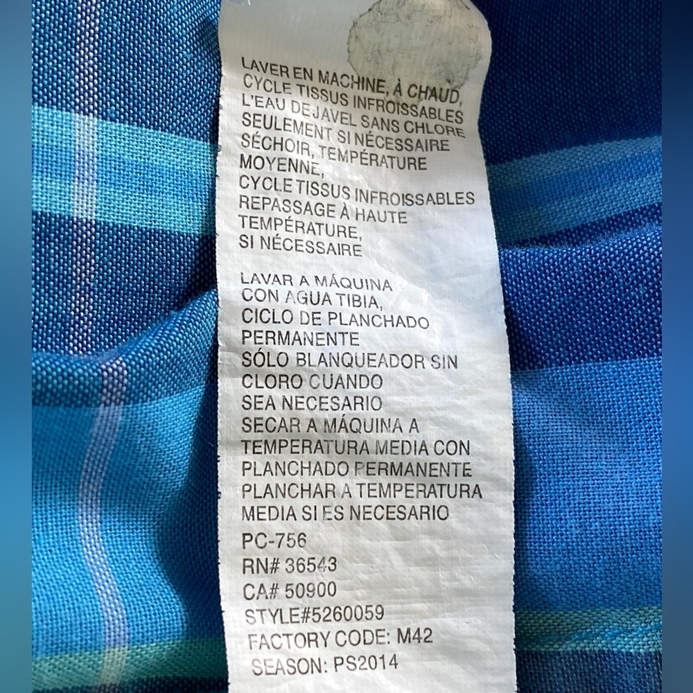 EUC Arrow Plaid Tab Long Sleeve Shirt, XL - Picture 8 of 10